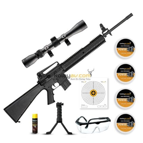 Ekol MC 550 Siyah Havalı Tüfek 5.5mm (Full Set)