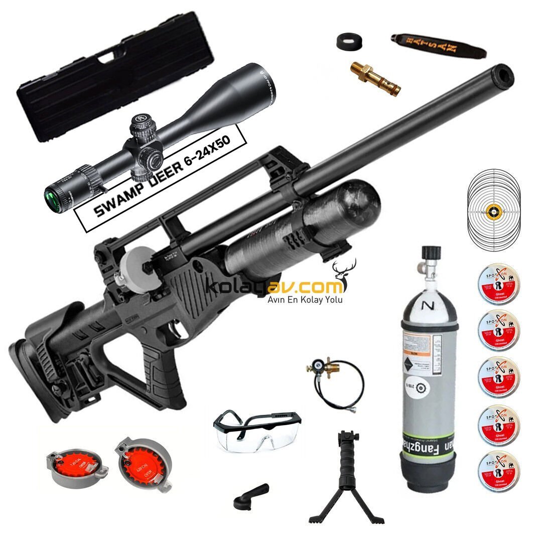 Hatsan Blitz Full AUTO 5.5mm FFP Dürbün + Scuba PCP Havalı Tüfek (Cosmos Full Set)