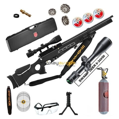 Hatsan BT65 SB Elite FFP Dürbün + Scuba PCP Havalı Tüfek 6.35mm  (Cosmos Set)