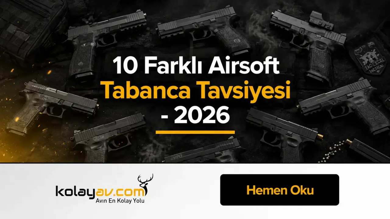 10 Farklı Airsoft Tabanca Tavsiyesi - 2026 | Kolay Av