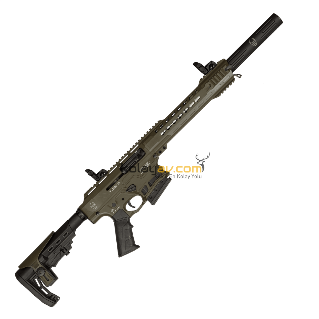 Typhoon F12 Yeşil Şarjörlü Otomatik 12 Kalibre Av Tüfeği