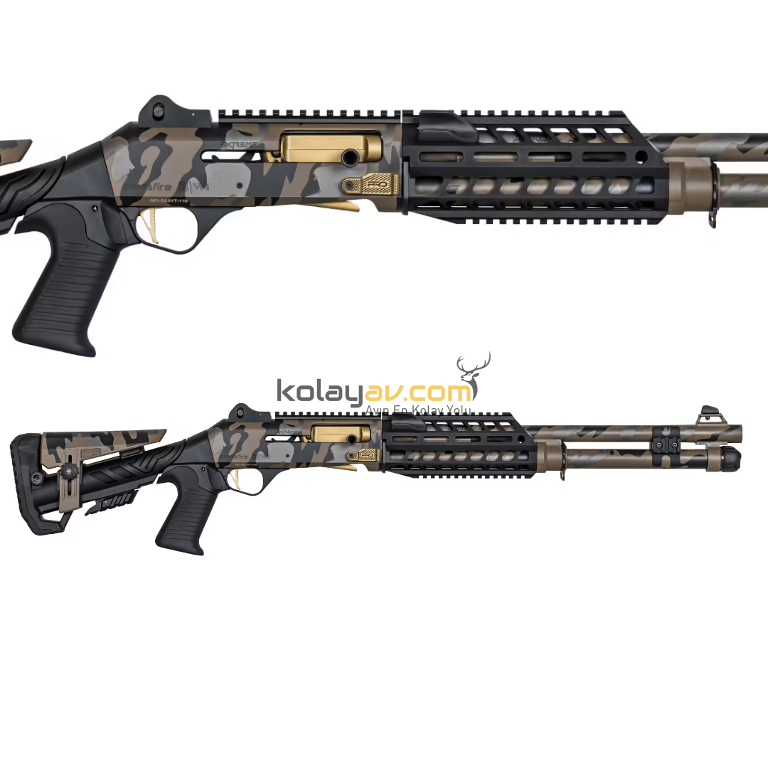 Aksa Crossfire S4 Extreme Pro Camo 2 Çöl Otomatik 12 Kalibre Av Tüfeği