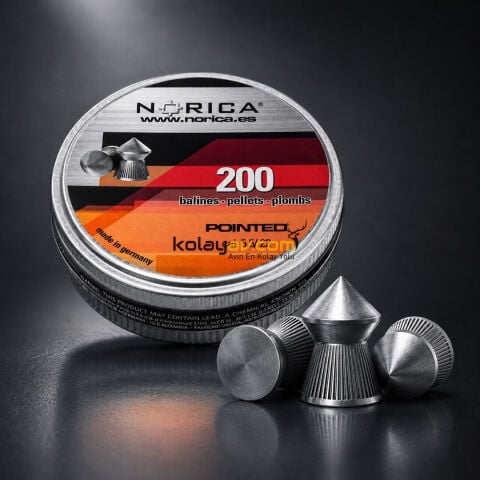 Norica Pointed 5.5 mm Havalı Tüfek Saçma Pellet (200 Adet)