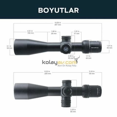 Vector Optics Veyron 4-16x44IR FFP Tüfek Dürbünü SCFF-38