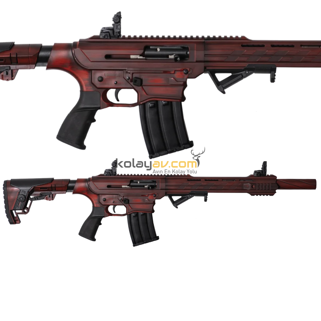 Hamle M19 Eskitme Kırmızı Şarjörlü Otomatik 12 Kalibre Av Tüfeği