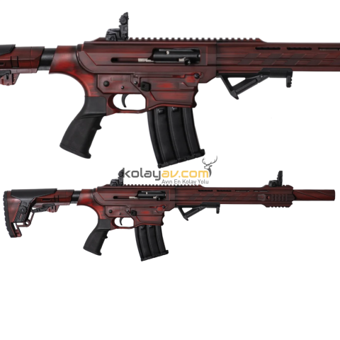 Hamle M19 Eskitme Kırmızı Şarjörlü Otomatik 12 Kalibre Av Tüfeği