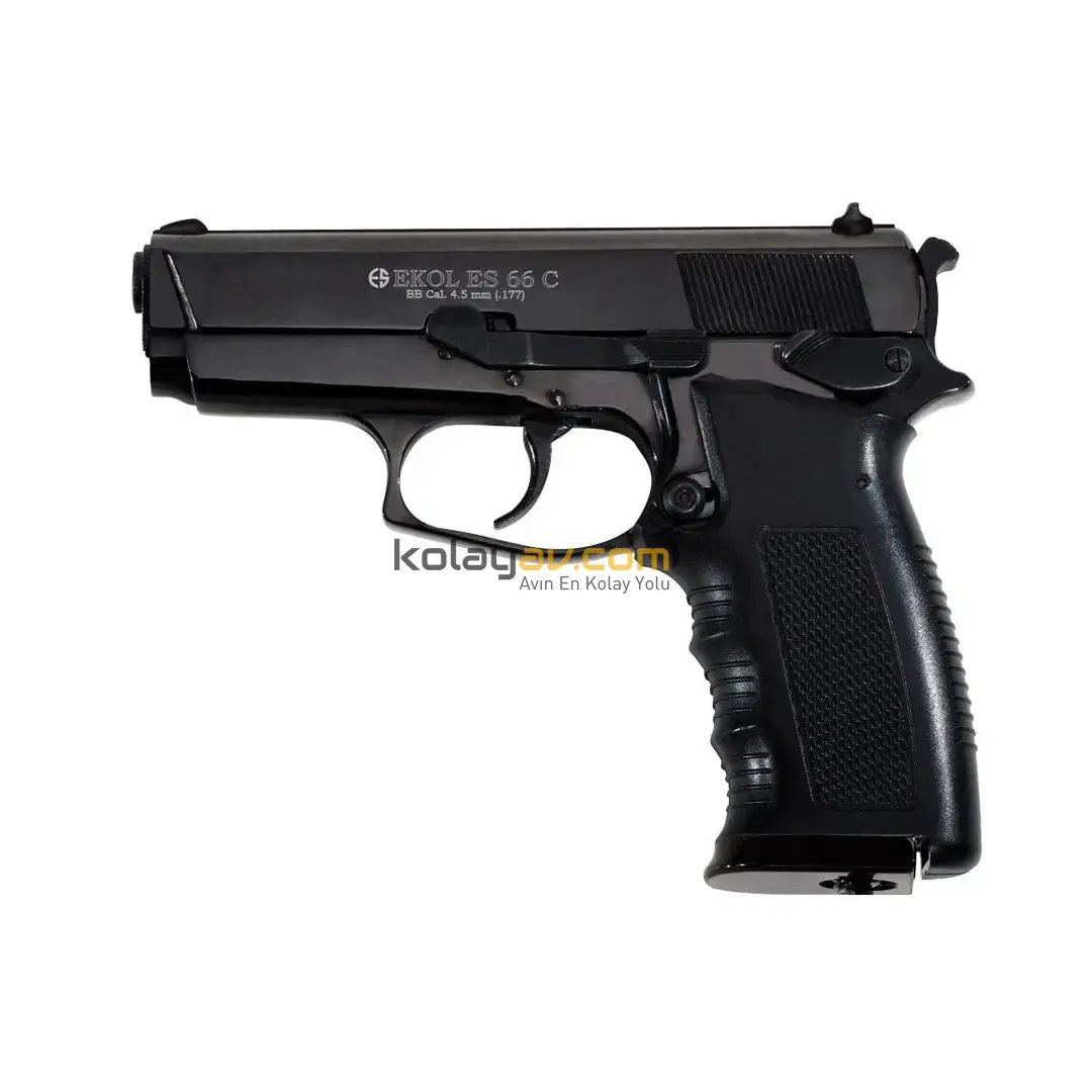 EKOL ES 66 Compact Havalı Tabanca 4.5 mm - Siyah