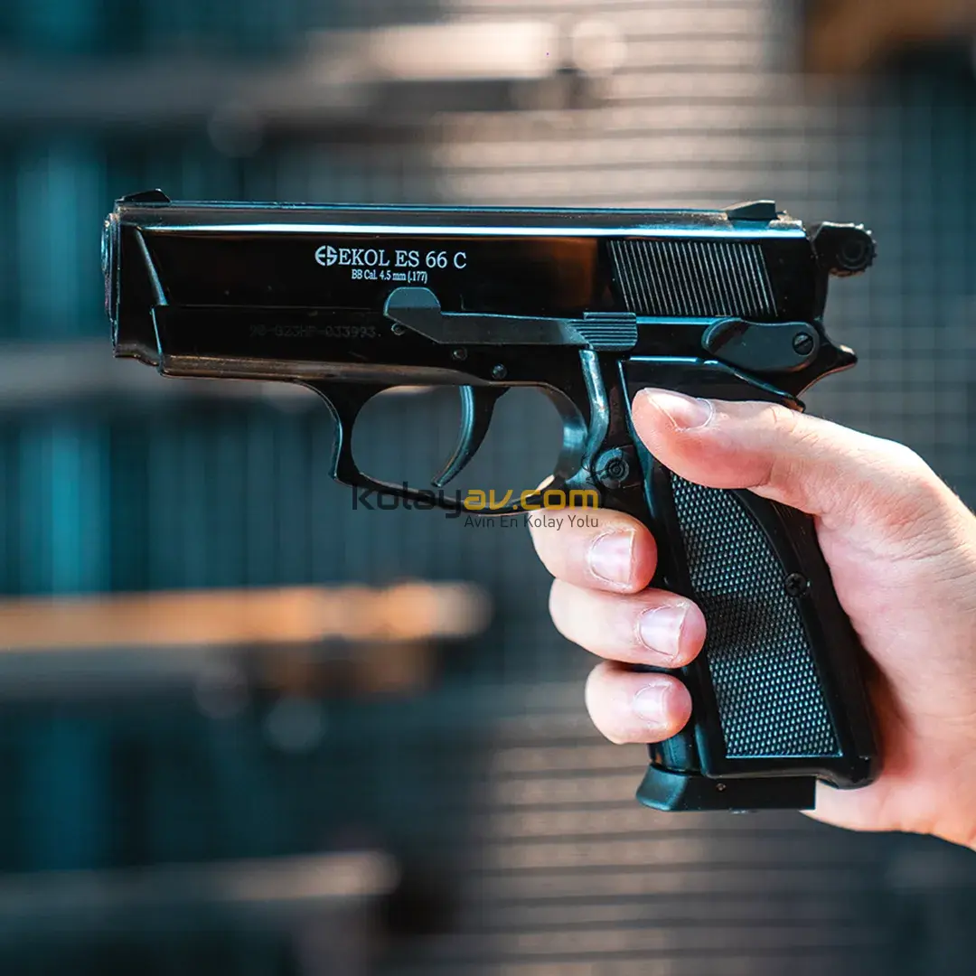 EKOL ES 66 Compact Havalı Tabanca 4.5 mm - Siyah