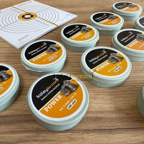 10 Kutu Kolay Av Havalı Tüfek Mermisi, 5.5mm (1000 Adet)