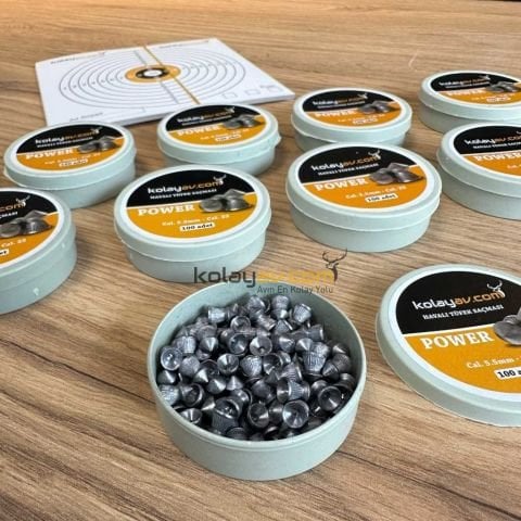 10 Kutu Kolay Av Havalı Tüfek Mermisi, 5.5mm (1000 Adet)