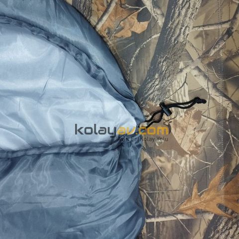 DFT Düz Başlık(190+30cm)x75 Gri 5/15° Uyku Tulumu