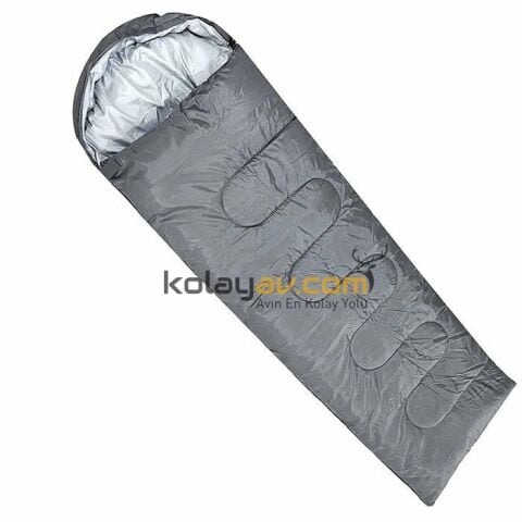 DFT Düz Başlık(190+30cm)x75 Gri 5/15° Uyku Tulumu