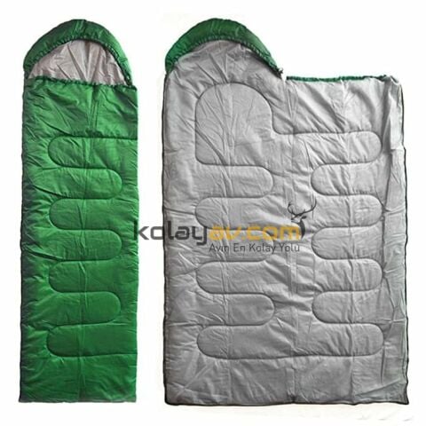 DFT Düz Başlık(190+30cm)x75 Yeşil 5/15° Uyku Tulumu