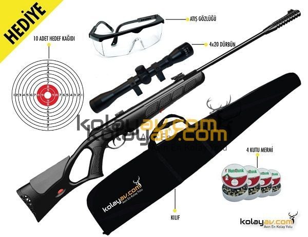 KRAL N-06 Sentetik Havalı Tüfek (Full Set) 5.5 mm