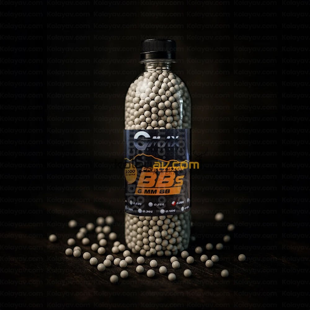 Gmax Airsoft Mermi BB 0.25gr 6mm 3000 Adet