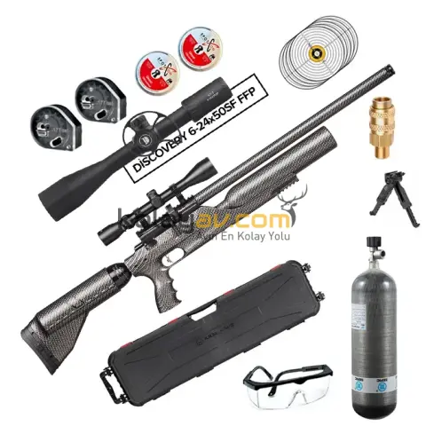 Kral Puncher Bigmax X Carbon Scuba+Dürbün PCP Havalı Tüfek (Carbon Full Set)