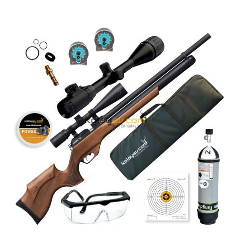 Huğlu Effecto PX-5 PRO Dürbün + Scuba PCP Havalı Tüfek 5.5mm (Full Set)