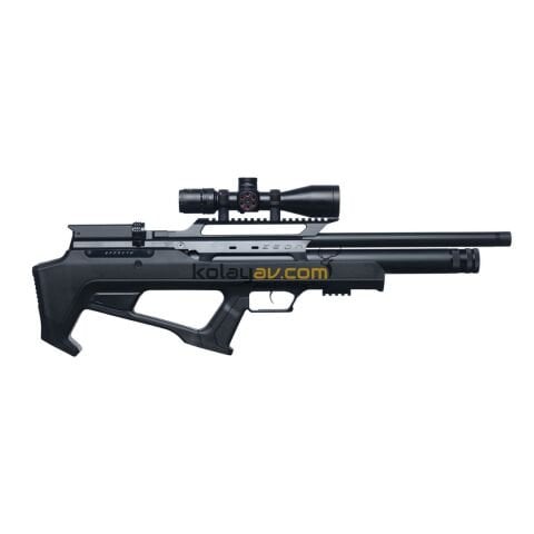Huğlu Effecto Zeon LW Siyah Dürbün + Scuba PCP Havalı Tüfek 5.5mm (Full Set)