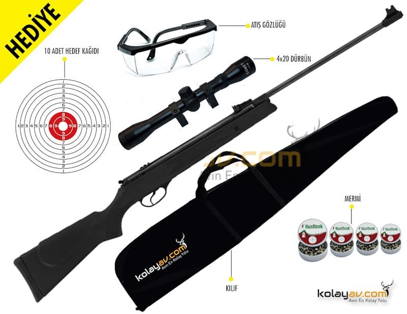 HATSAN MOD 33 Havalı Tüfek 5.5 mm (Full Set)