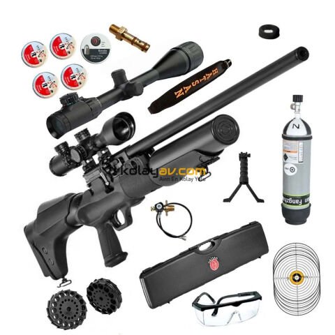 Hatsan Hercules 666 QE 6.35mm PCP Havalı Tüfek + Scuba + Dürbün