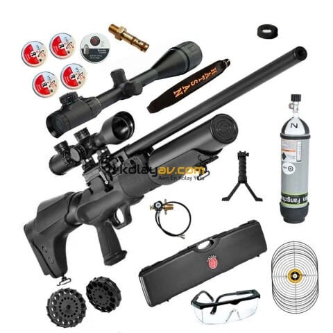 Hatsan Hercules 666 QE 6.35mm PCP Havalı Tüfek + Scuba + Dürbün