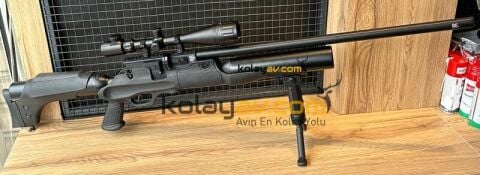 Hatsan Hercules 666 QE 6.35mm PCP Havalı Tüfek + Scuba + Dürbün