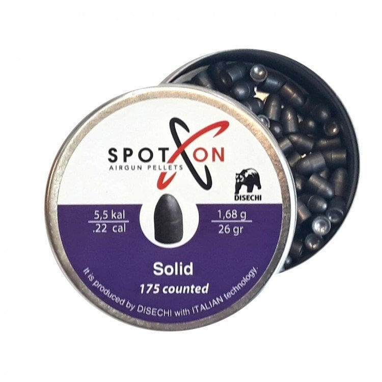 Spoton Solid 26 Grain 5.5mm Havalı Tüfek Saçma, Pellet