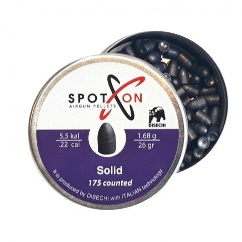 Spoton Solid 26 Grain 5.5mm Havalı Tüfek Saçma, Pellet