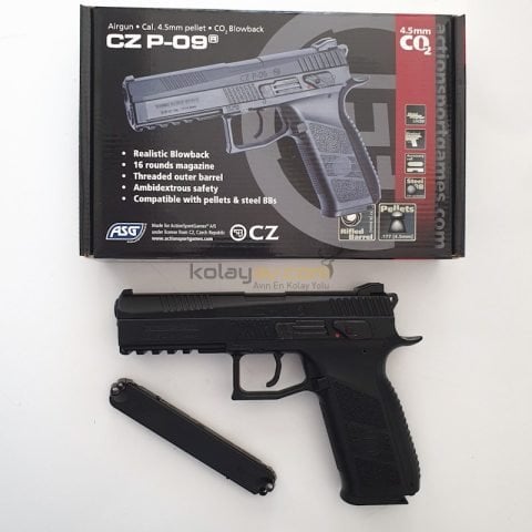 ASG CZ75 P09 Duty Blowback Havalı Tabanca(Yivli)