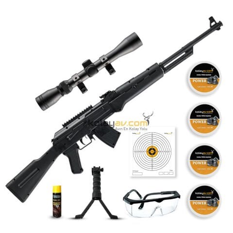 Ekol AK 550 Siyah Havalı Tüfek 5.5 mm (Full Set)