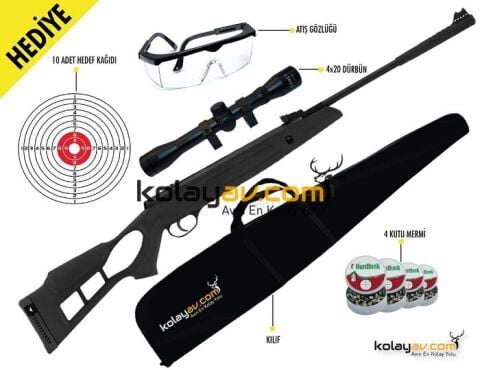 Hatsan Turcar Airtact PD Havalı Tüfek, 6.35mm (Full Set)