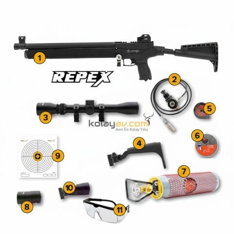 Hatsan Repex Yarı Otomatik PCP Havalı Tüfek (Full Set)