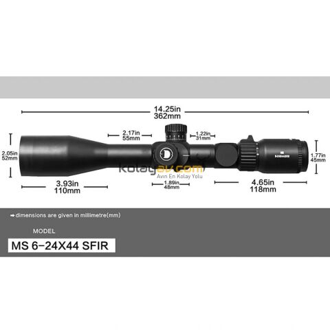 Discovery MS 6-24x44SFIR SFP 30mm Tüfek Dürbünü