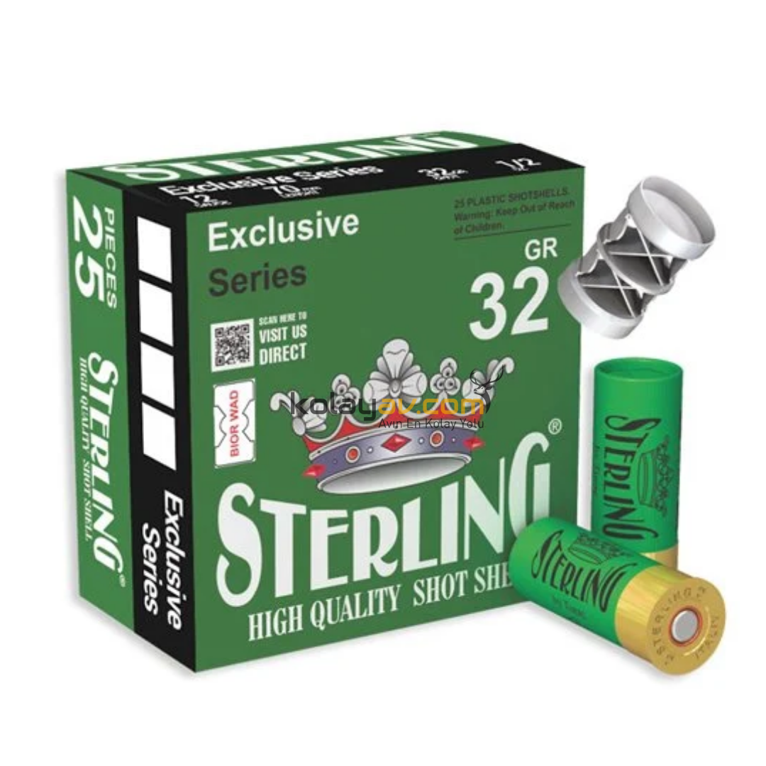 Sterling 32 Gr Bior Tapa 12 Cal Av Fişeği