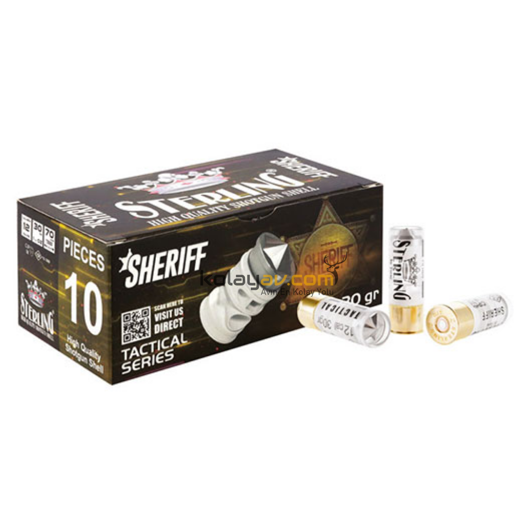 Sterling Sheriff 30 Gr Tek Kurşun 12 Cal Av Fişeği