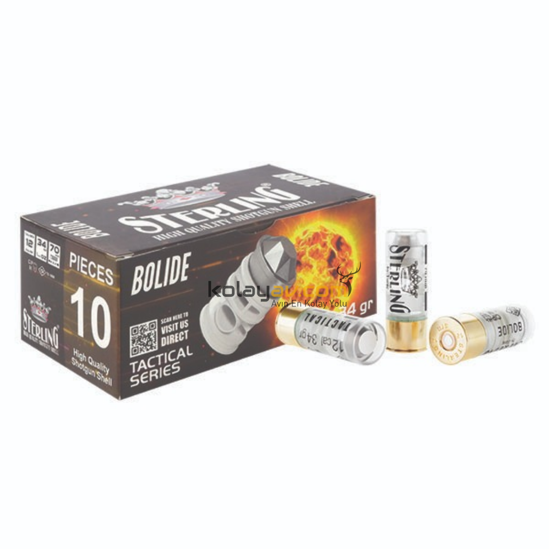Sterling Bolide 34 Gr Tek Kurşun 12 Cal Av Fişeği
