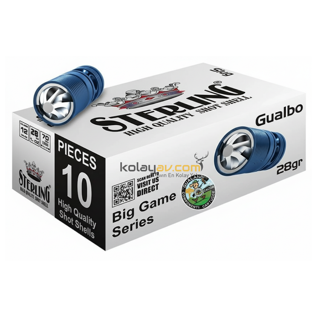 Sterling Gualbo Slug 28 Gr Tek Kurşun 12 Cal Av Fişeği