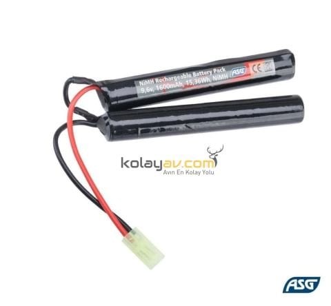 ASG Airsoft Nimh Pil 9.6v 1600Mah Yüksek Performans