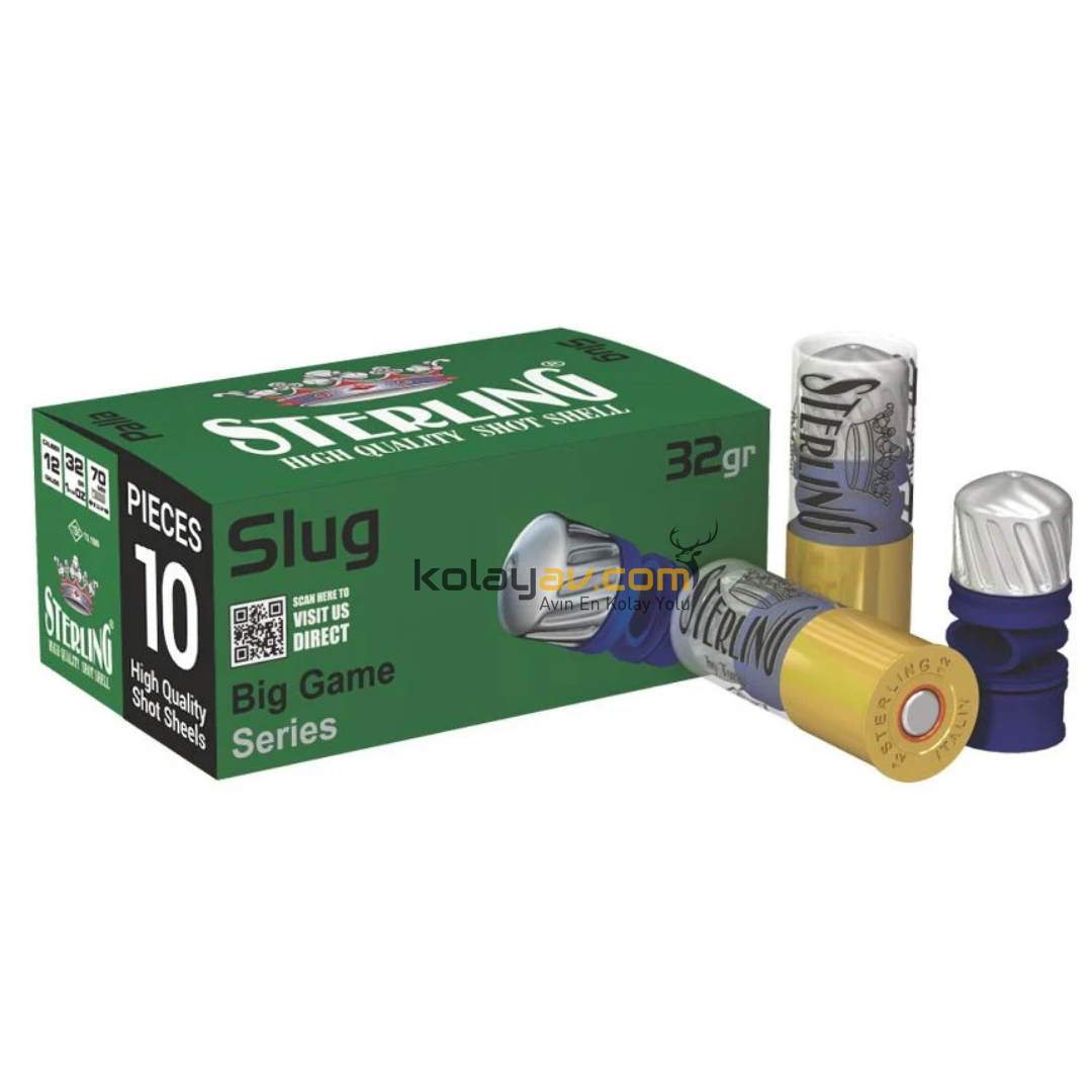 Sterling Palla Slug 32 Gr Tek Kurşun 12 Cal Av Fişeği