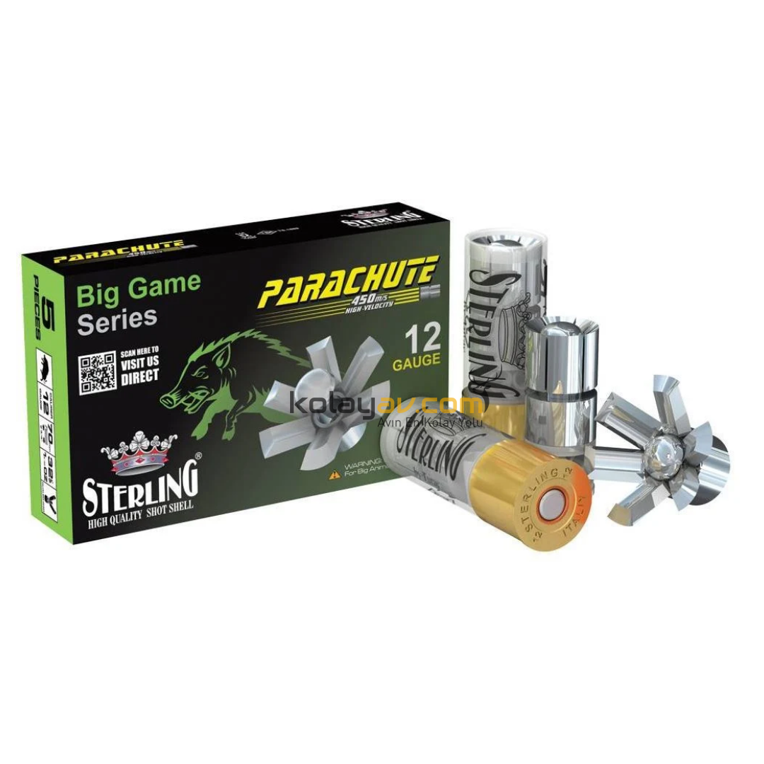 Sterling Parachute Slug Tek Kurşun 12 Cal Av Fişeği