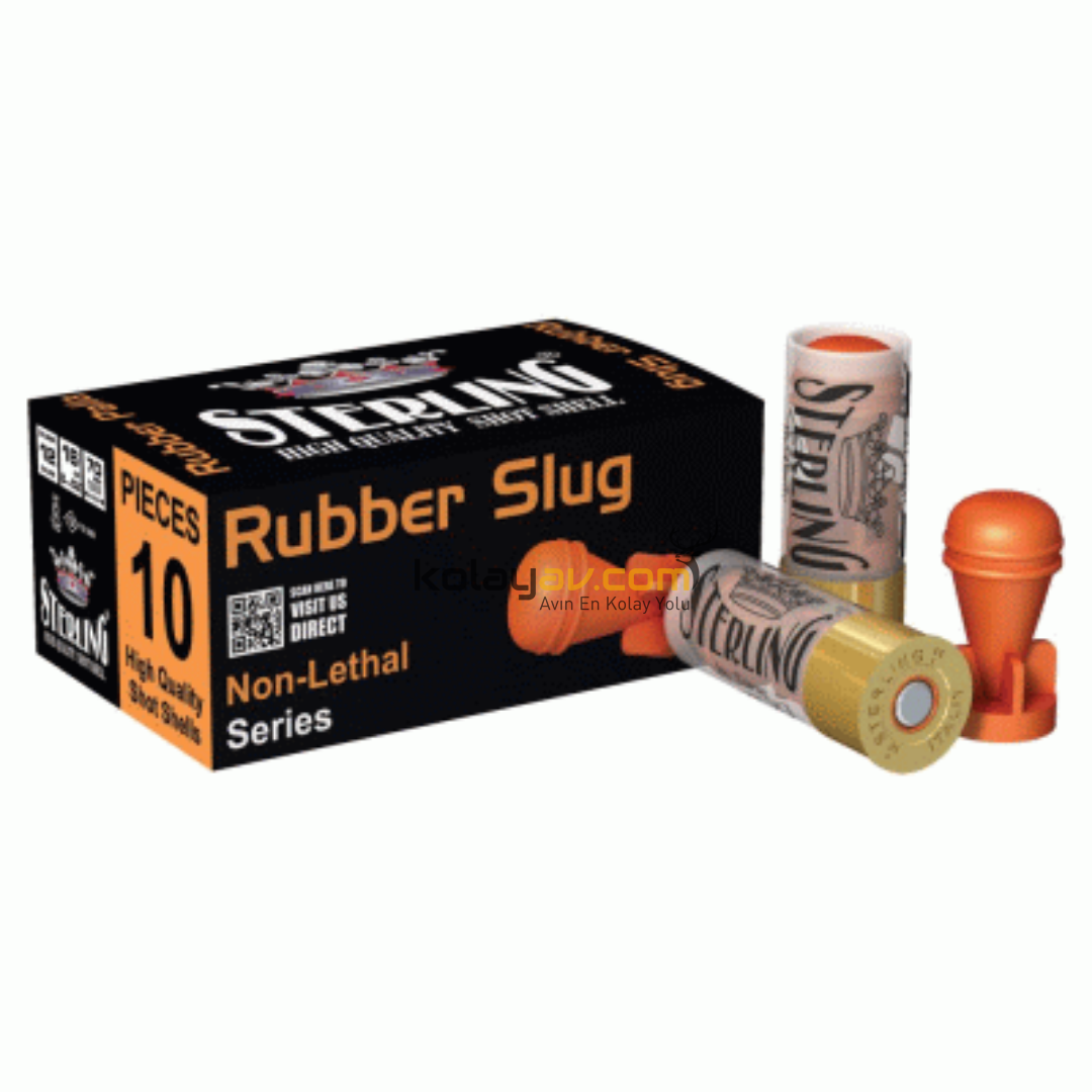 Sterling Rubber Kauçuk Tek Slug 12 Cal Savunma Fişeği