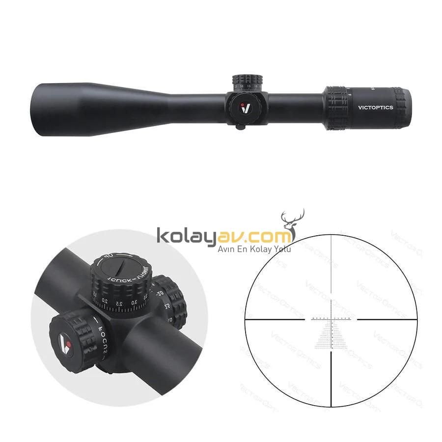 Victoptics S4 6-24X50 FFP Paralaks Tüfek Dürbünü OPFF-02