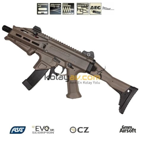 ASG CZ Scorpion Evo 3 A1 Atek Çöl Airsoft Tüfek