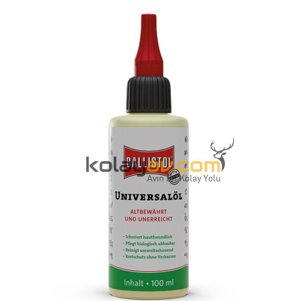 Ballistol Universal Doğal Silah Yağı 100 ml (Plastik Şişe)