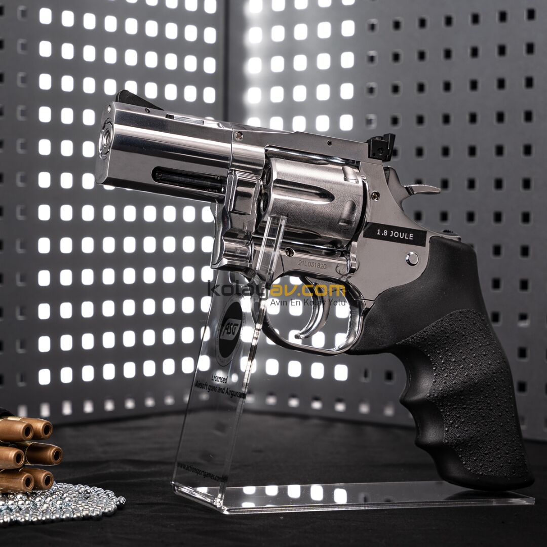 ASG Dan Wesson 715 Magnum 2.5'' Gümüş Toplu Co2 Havalı Tabanca