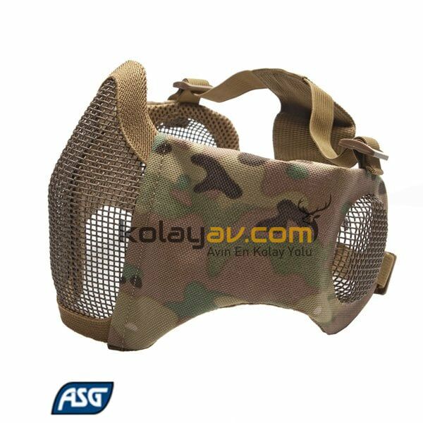 ASG Kulak ve Ağız Korumalı Airsoft Maske Kamuflaj (19235)