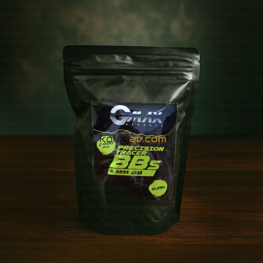 Gmax Precision Tracer İzli Airsoft BB 0.25gr - 2000 Adet 6mm