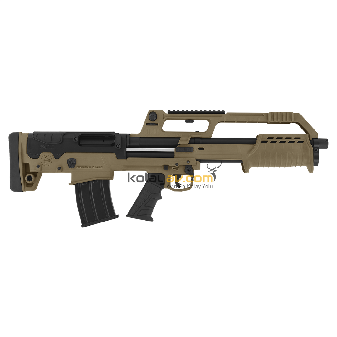Fde Amg Razor Hatsan Escort Bulltac Mag FDE Çöl Şarjörlü Pompalı 12 Kalibre Av Tüfeği