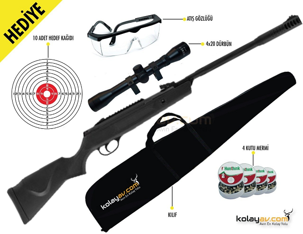 Hatsan Strıker Alpha Havalı Tüfek, 5.5mm (Full Set)