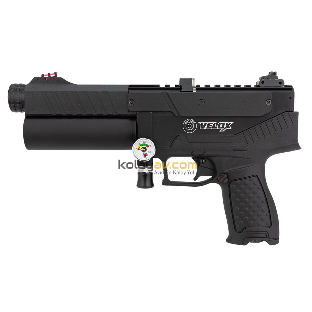 Hatsan Velox Siyah PCP Havalı Tabanca - Yarı Otomatik